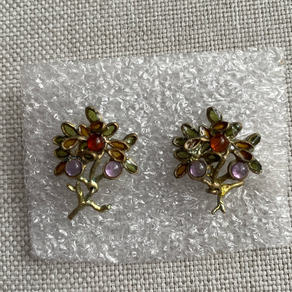 NWT Vintage Tree of Life Post Earrings